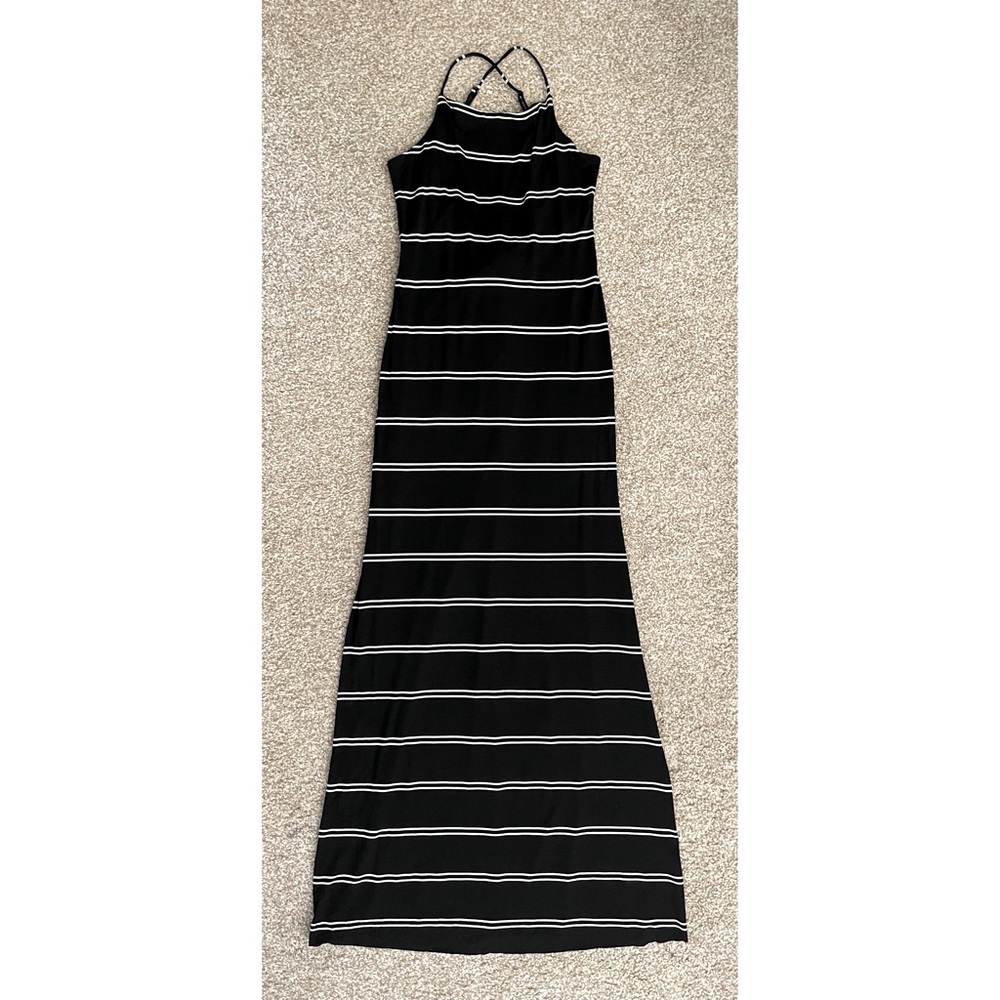Olivaceous maxi dress with low back